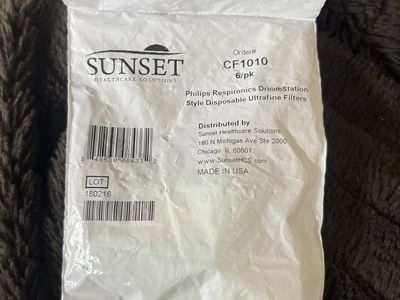 Sunset Healthcare CF1010 Philips Respironics DreamStation Disposable Ultrafine Filters 6/pk