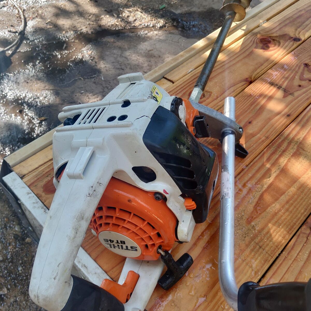 Stihl bt45 boring drill/ auger