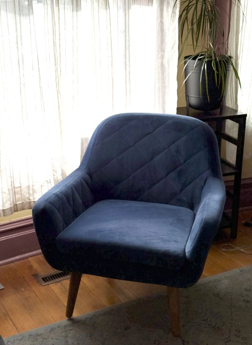 Blue Velvet Chair