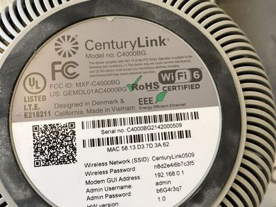 CenturyLink C4000BG WiFi 6 Modem/Router - Excellent Condition switch service and I always buy equipment