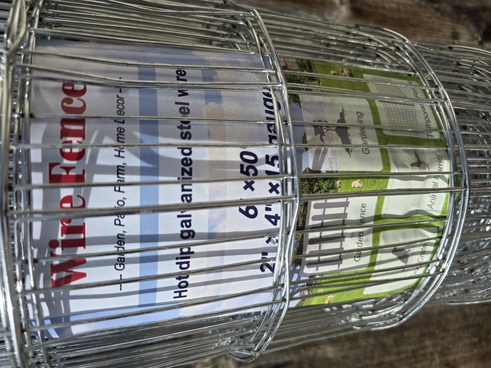 6' x 50' 2"x4" 15 gauge wire fence