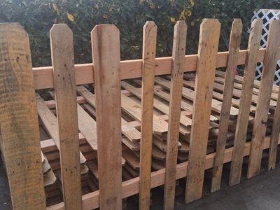 Fence panels. Newly reconstructed