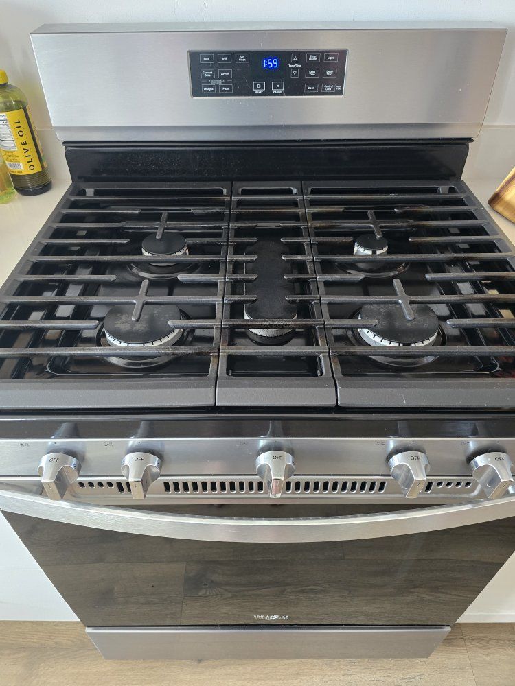 whirlpool gas range