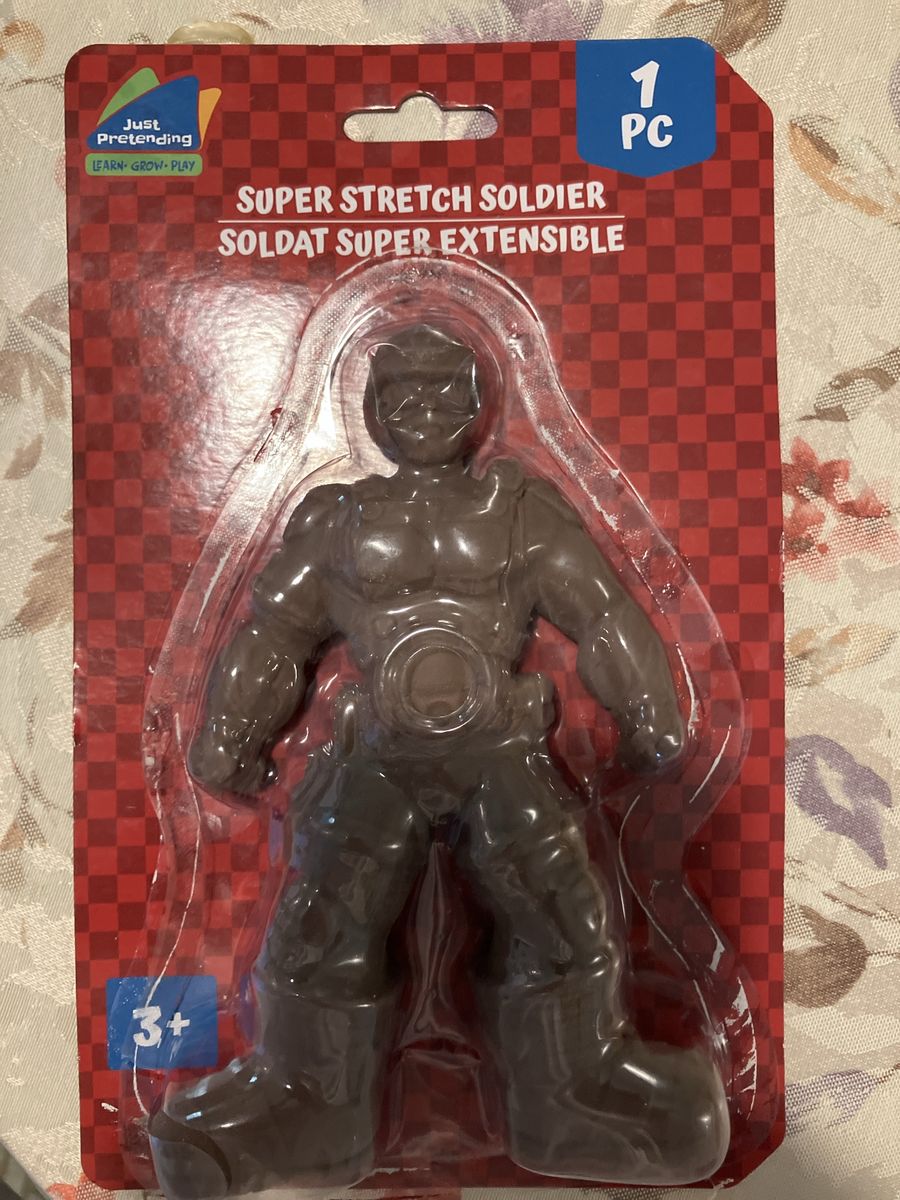 Just Pretending Super Stretch Soldier Action Figure - New, Extensible Toy