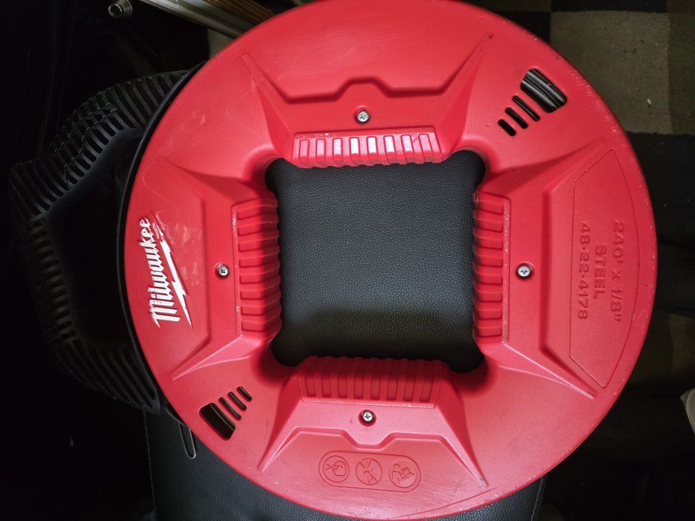 Milwaukee 240' × 1/8" Steel fish tape