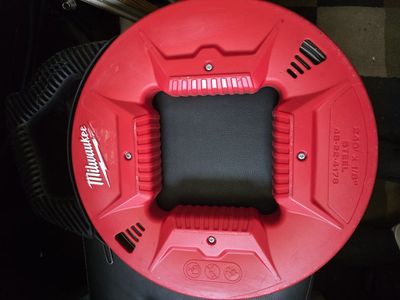Milwaukee 240' × 1/8" Steel fish tape