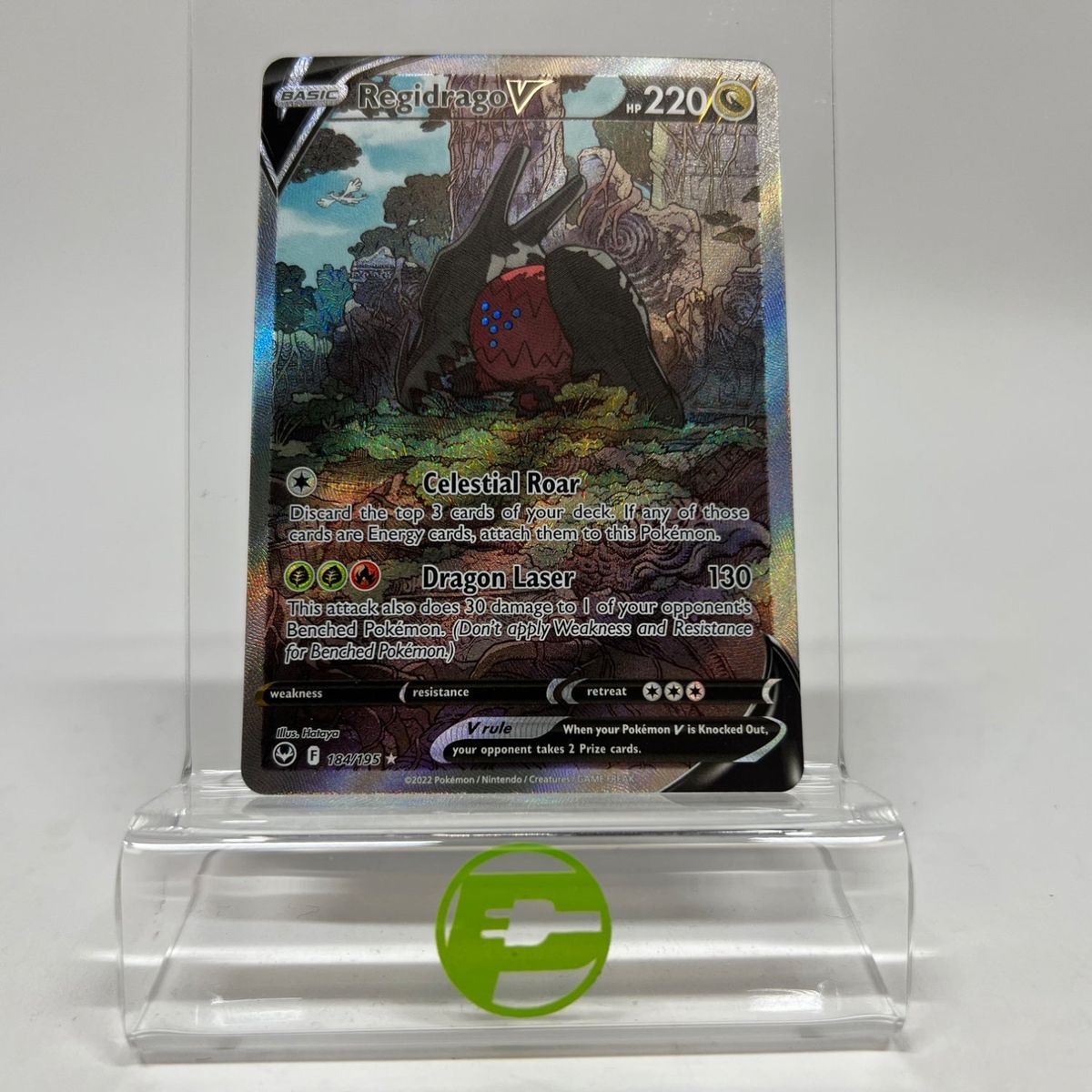 Pokémon TCG Sword & Shield - Silver Tempest Regidrago V 184/195 English