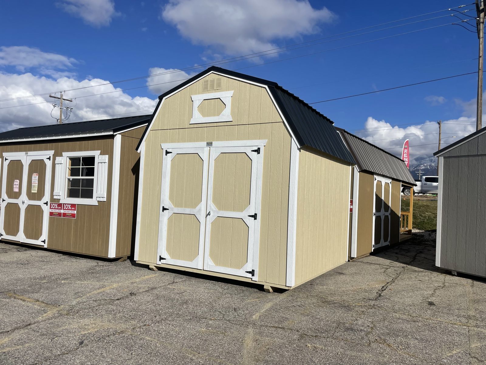 Spring Inventory Blowout! 10x10 End Lofted Barn Shed.