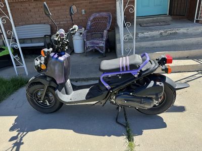 2018 Honda Ruckus Scooter - Custom Purple Accents, Upgraded Carb/Ignition, LED Lights