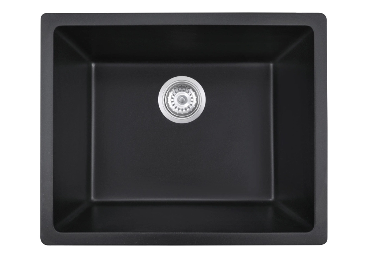 18" x 18" x 9" Black Quartz sink made sink
