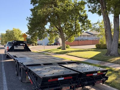 2024 RawMaxx Flat Deck Trailer with Dove tail, Tandem Dual, Gooseneck