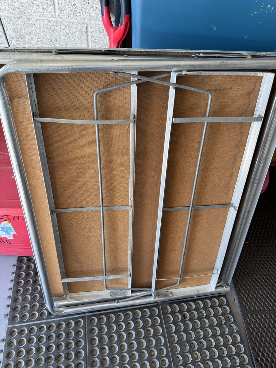 Card table with foldable benches attached
