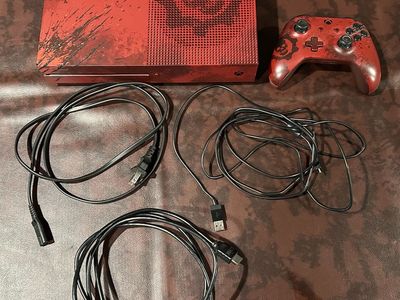 Microsoft Xbox One S Gears of War 4 Limited Edition 2 TB Crimson Red Console