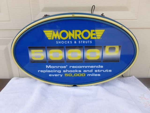Monroe Shocks Neon Sign - Man Cave Item
