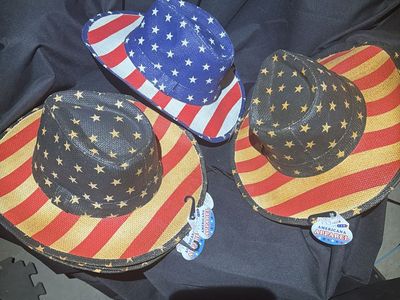 America 250 July 4TH patriotic cowboy hat five to choose from only $15 each OR 3 FOR 40.00