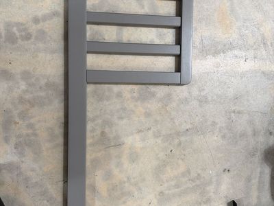 Gray Wooden Crib Replacement Parts Slats Side Panels for DaVinci convertible mini crib. Gray