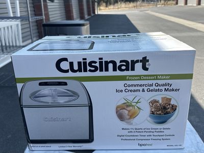 Cuisinart ICE-100 Commercial Quality 1.5-Quart Ice Cream & Gelato Maker - New in Box