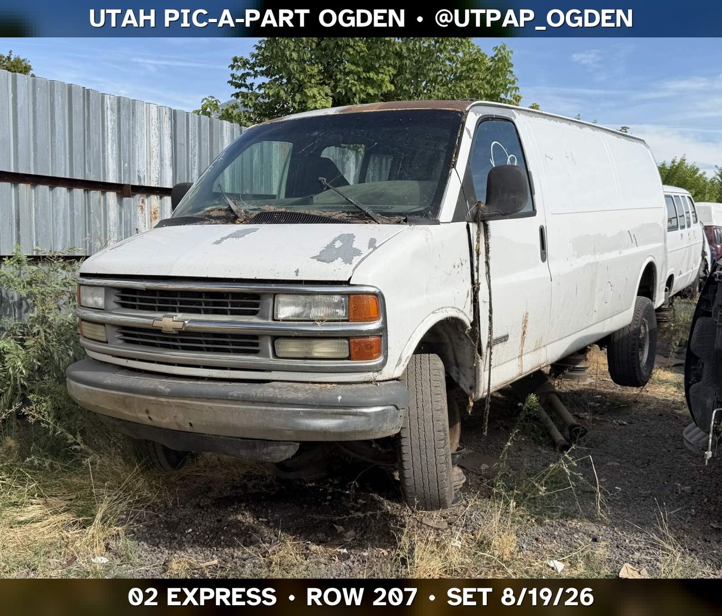 Just In! 2002 Chevrolet Express Parts - UTPAP Ogden