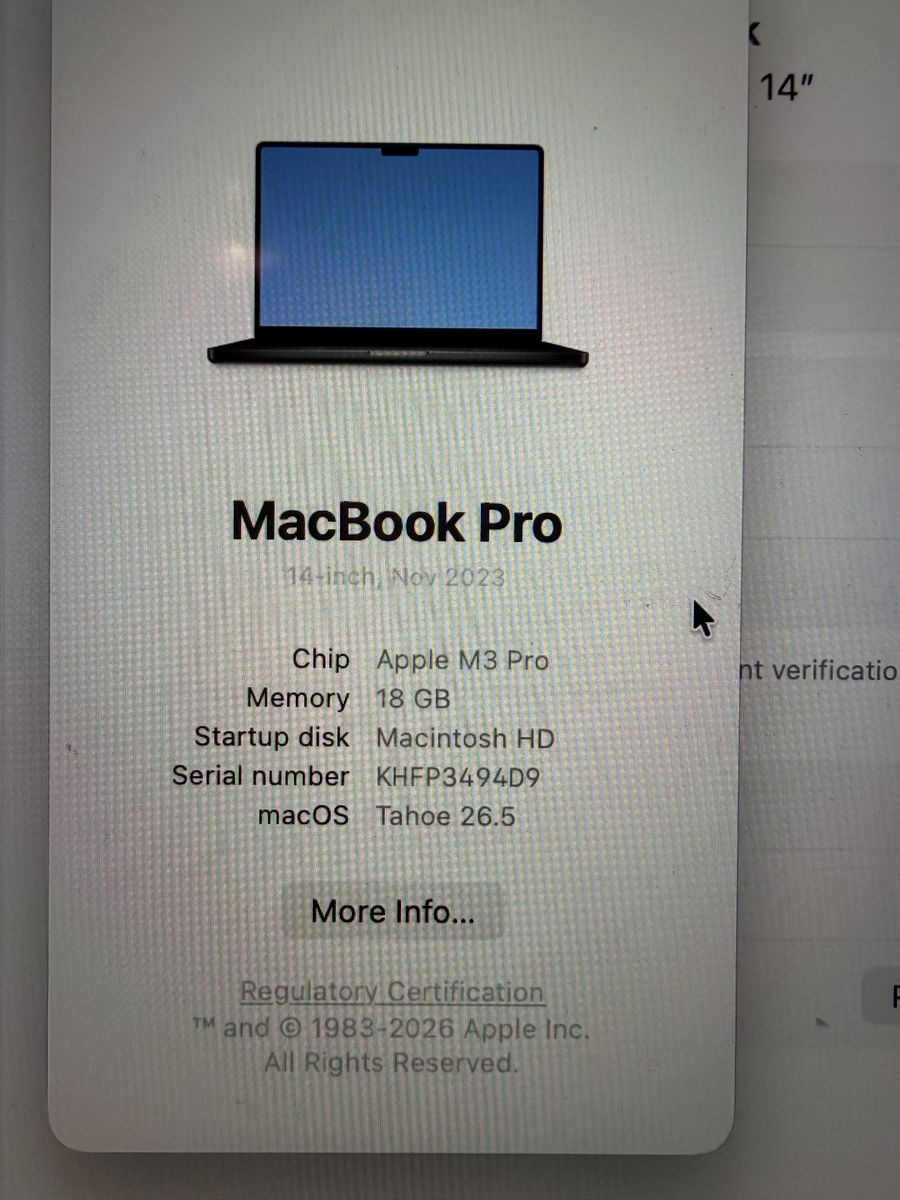 MacBook Pro M3Pro