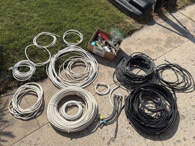 Coaxial cables, Connectors and crimping Tool.