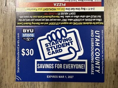 Starving Student Cards