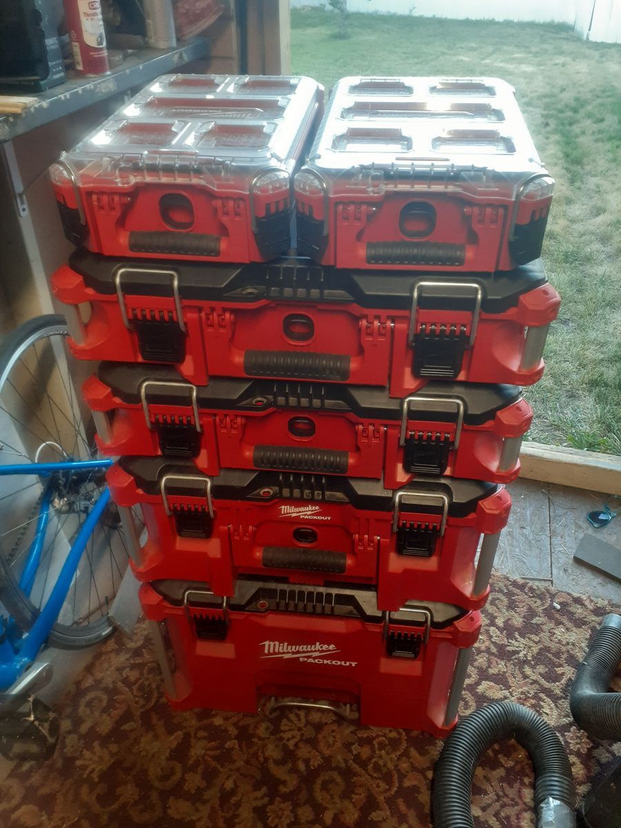 Milwaukee Packout misc. Boxes or whole kit.