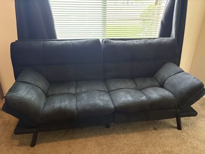 Black Suede Futon