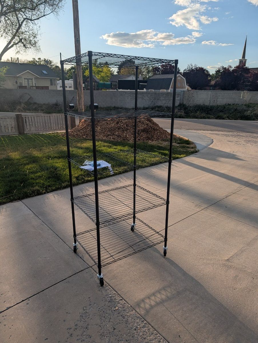 Seville Classics UltraDurable 5-Tier NSF Steel Shelving Rack with Wheels