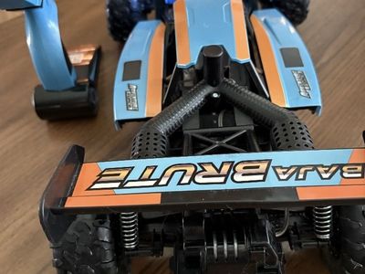 Baja Brute RC Car with Remote Control, Blue/Orange