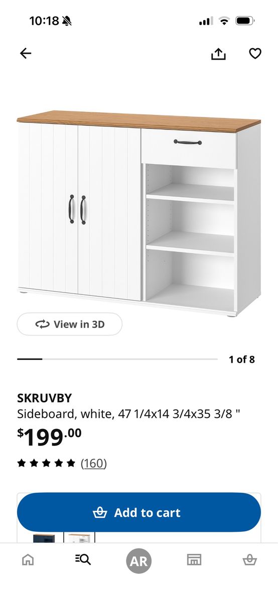 IKEA Scruvby sideboard shelf