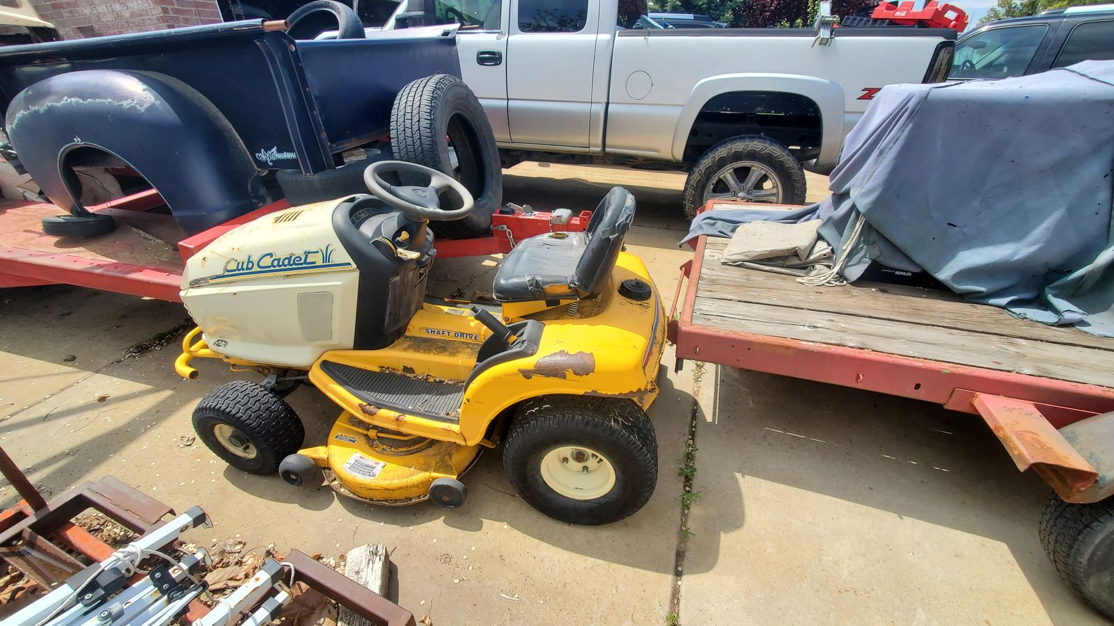 Parting out Cub Cadet Riding Lawn Mower
