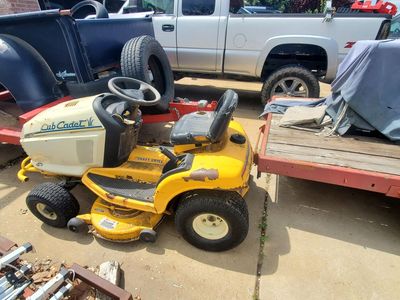 Parting out Cub Cadet Riding Lawn Mower
