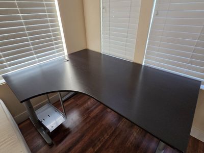 IKEA Left Corner Desk (Black-Brown) - Must Pick Up Friday 5/22