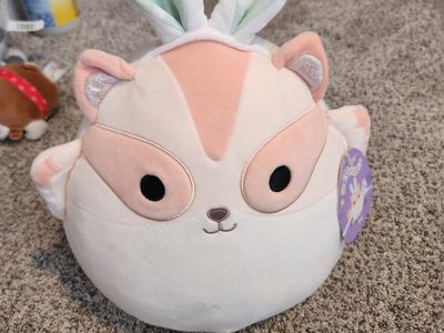 Squishmallows Tai the Easter Squirrel Bunny Ears Plush Stuffed Animal Toy, 8-inch