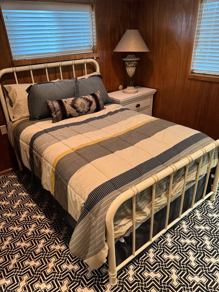 Bed frame with mattress