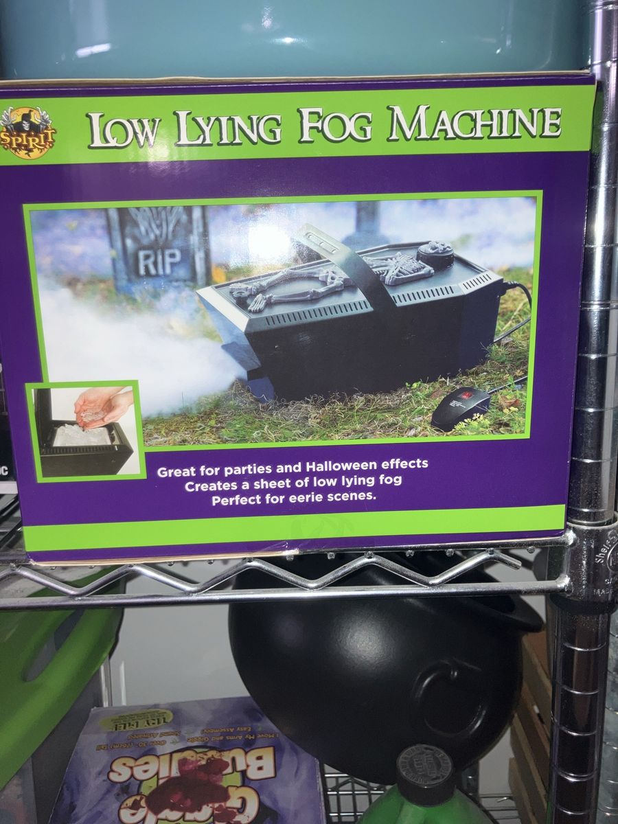 Spirit Halloween Low Lying Fog Machine - Perfect for Parties & Eerie Scenes + fog juice