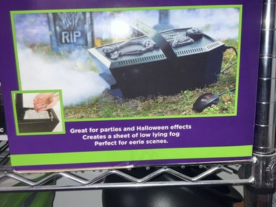 Spirit Halloween Low Lying Fog Machine - Perfect for Parties & Eerie Scenes + fog juice
