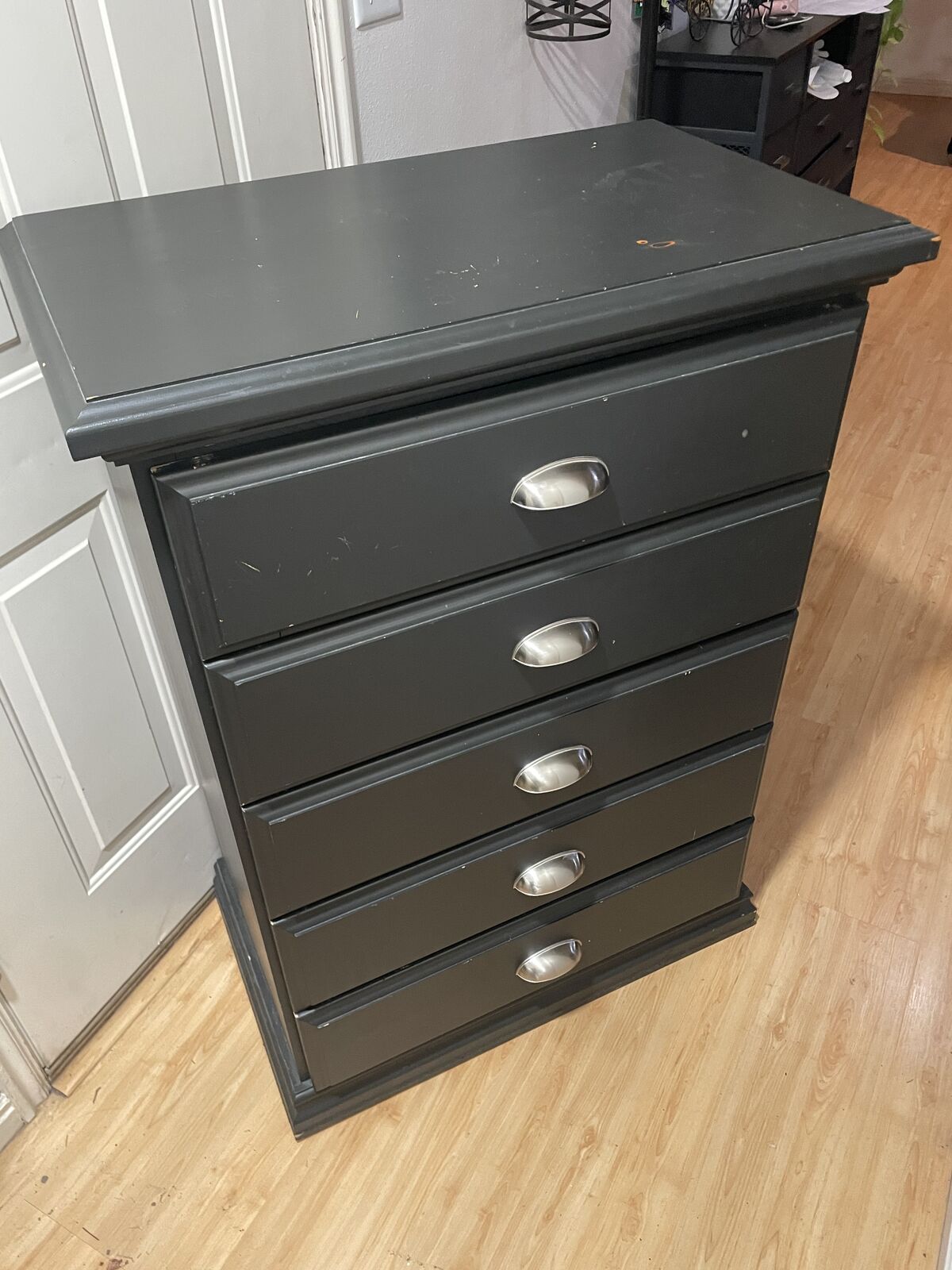 Black 5 drawer dresser