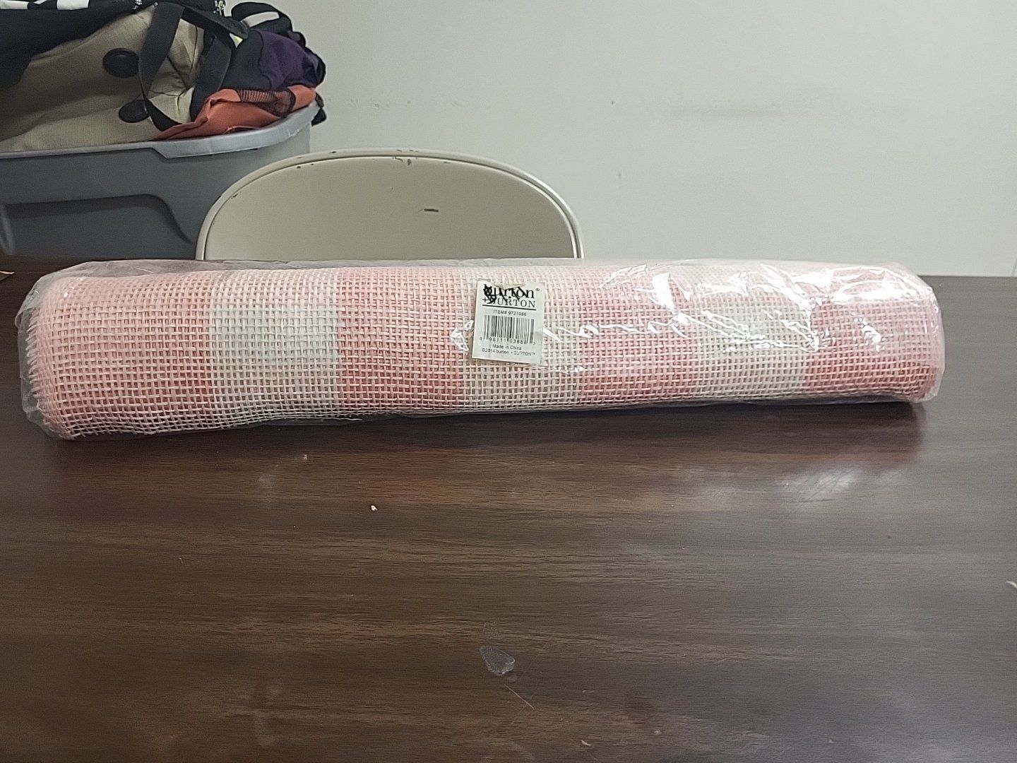 Burton + Burton Item 9721986 Pink/White Woven Mesh Fabric Roll (2014)