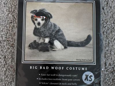 Big Bad Wolf Dog Costume XS Halloween