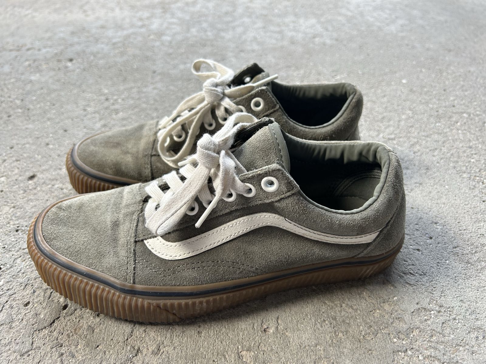 Olive Green Vans Shoes