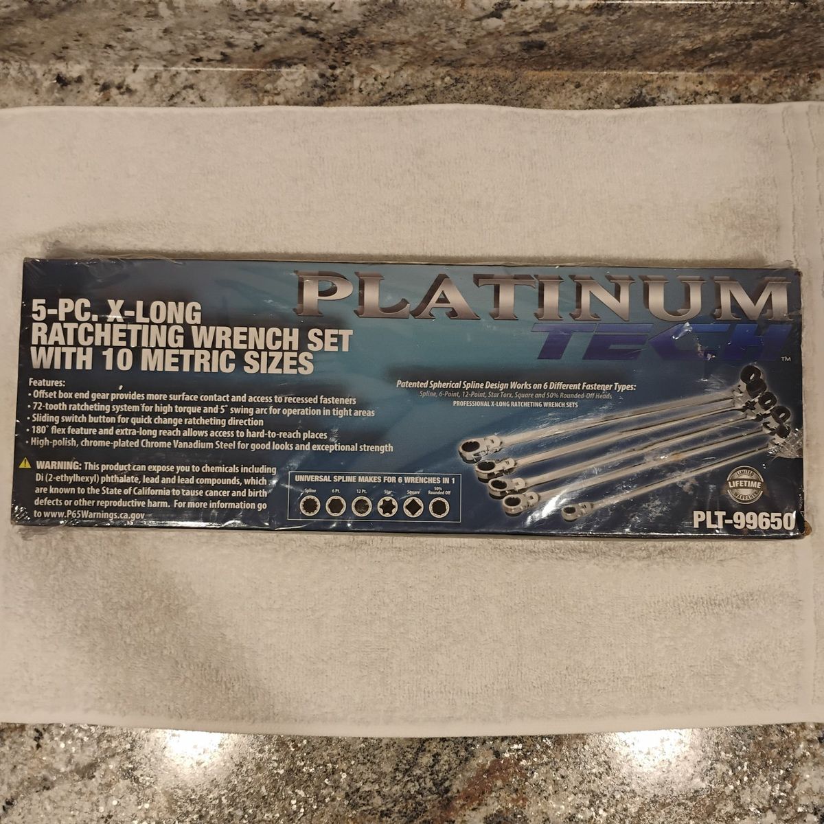 Platinum Tools XL Metric Ratcheting Wrench Set