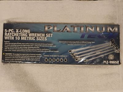 Platinum Tools XL Metric Ratcheting Wrench Set