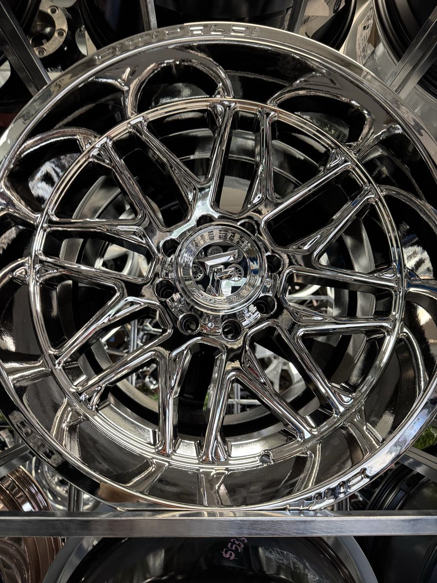 Brand new set of 4 wheels Fittipaldi Off Road FA19 22x12 Mirror Coat -44 Offset 8x6.5 lug pattern