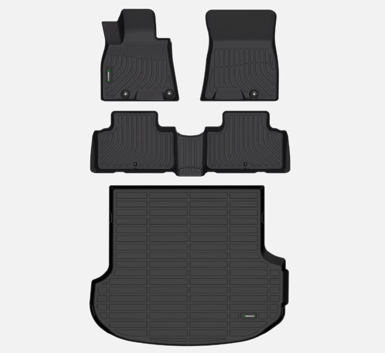 ANBINGO Floor Mats Cargo Liner for Genesis GV80 2021-2026 5 Seat TPE Black