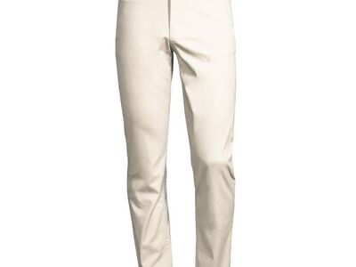Men's Michael Kors Parker Slim-Fit Canvas Beige Stretch Pants - 34/30