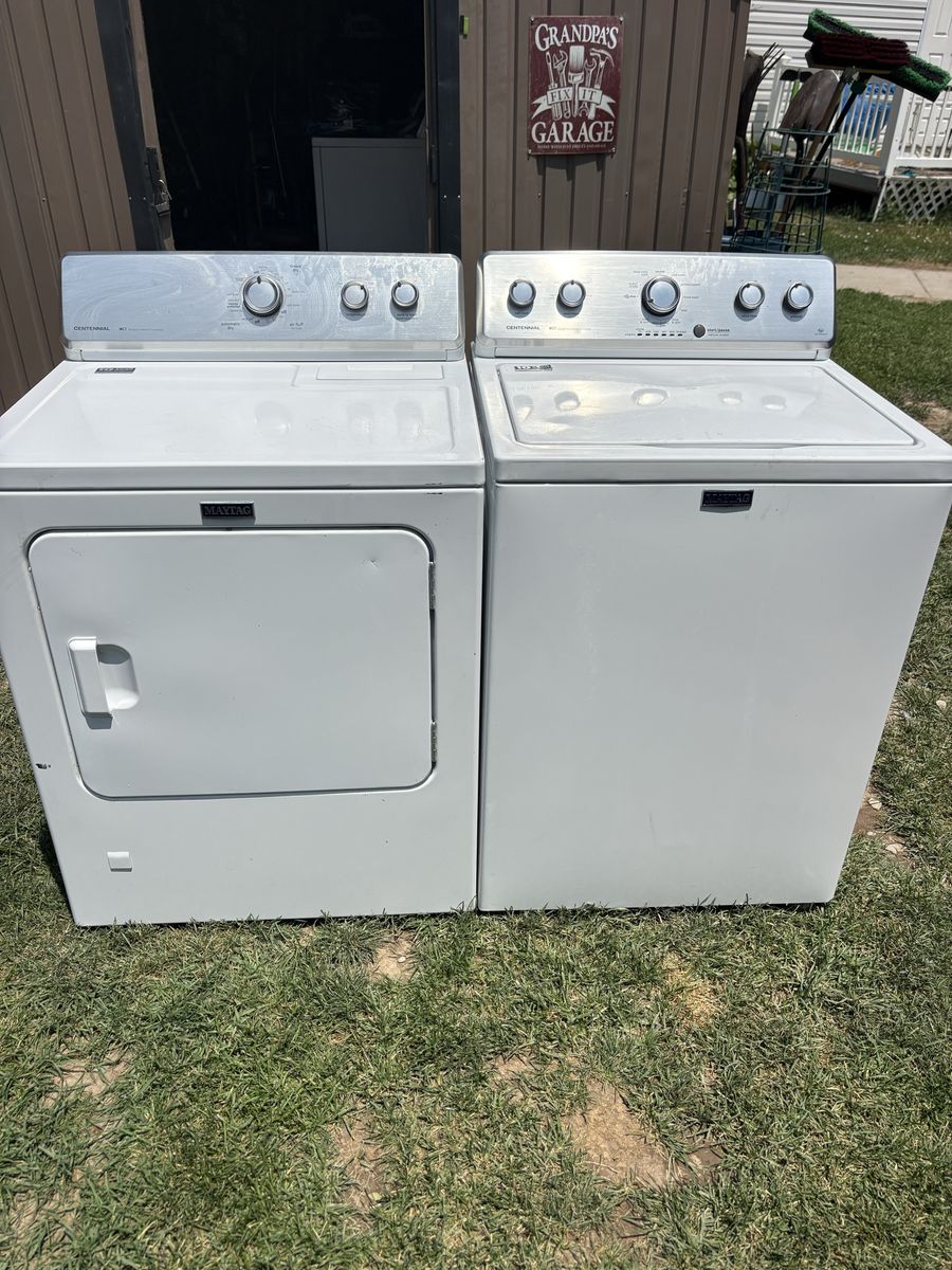 Maytag Centennial Super Capacity Washer and Gas dryer