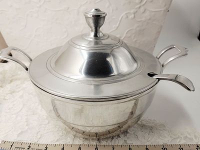 Wilton Armetale/Pewter Soup Tureen w/ Lid & Ladel