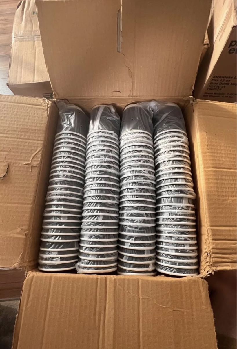 Double Wall Paper Cup, Wrapped, 10 oz, Black - Hot