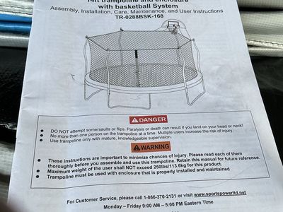 Trampoline parts